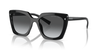 Prada 0PR 23ZS-1AB5W1 – Glanzend Zwart (Gepolariseerd)