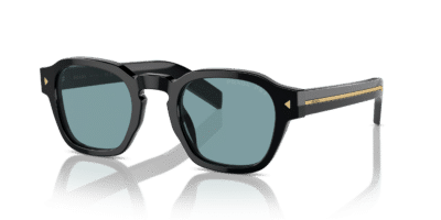 Prada 0PR A16S-16K04D – Zwart met goud (Gepolariseerd)